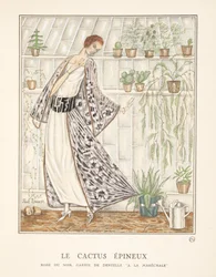 ルカクタスエピニュー、ファッションプレートのコレクション、1922年（pochoir print）